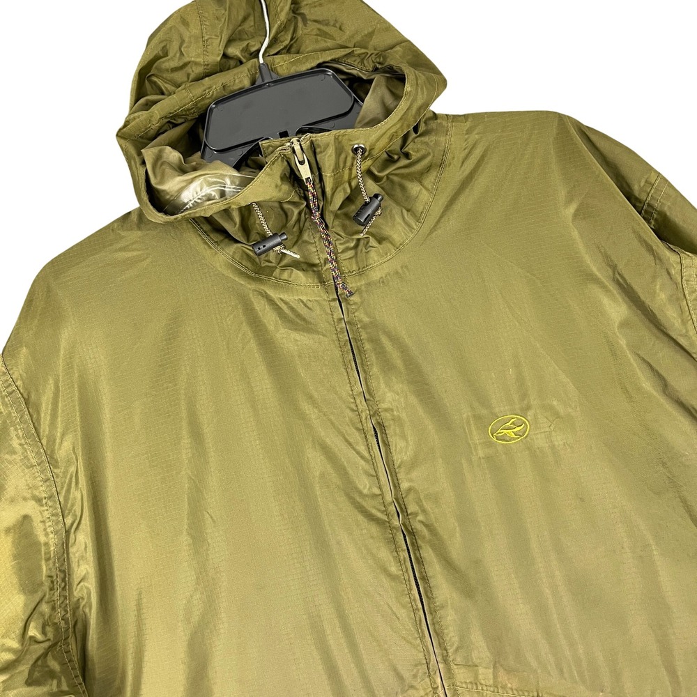 RedHead Nylon Windbreaker Hooded Rain Jacket Olive Green‎ Hunting Fishing M Mens